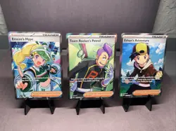Pokemon TCG Destined Rivals Trainer Full Art Holo Lot - 3 Cards NM - Image 1