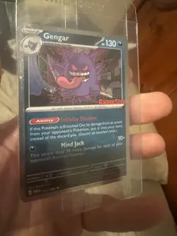 Pokemon Gengar GameStop Promo Stamped Card English 050/088 SEALED - Image 1