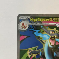 Mega Charizard X ex 109/094 Ultra Rare Holo EX Pokemon Card Phantasmal Flames - Image 2