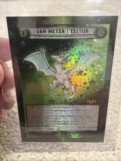 Cryptid Camp TCG Kickstarter Full Holo Van Meter Visitor 041/173 TEST CARD - Image 1