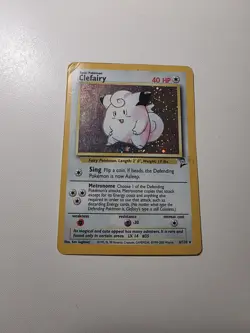 Pokemon TCG Clefable & Clefairy 2 Card Holo Rare Lot Jungle & Base Set 1999 WOTC - Image 2