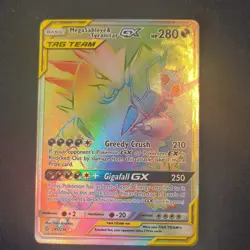Pokemon Mega Sableye & Tyranitar GX 245/236 Secret Rare 280 HP Holo Card - Image 1