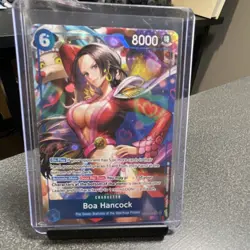 Bandai Boa Hancock One Piece CCG Character Holo Card EB03-026 8000 Power 6 Cost - Image 1