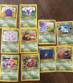 Pokemon 1st Edition Jungle Lot (10 Cards) Vintage WOTC LP/NM Venomoth Exeggutor - Image 1