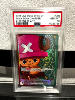 One Piece Card Game OP08-001 Tony Tony Chopper JPN Graded PSA 10 US Seller - Image 1