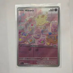 Pokemon Milcery SV07 Stellar Crown Illustration Rare 152/142 Holo HP 60 TCG Card - Image 1