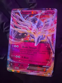 Xerneas‑EX XY07 Black Star Promo MP Holo Pokemon TCG Fairy EX Card - Image 1