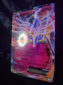 Xerneas‑EX XY07 Black Star Promo MP Holo Pokemon TCG Fairy EX Card - Image 2