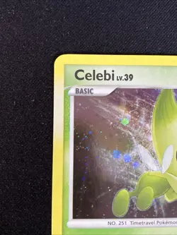 Celebi 7/123 Holo Rare Pokemon Card Mysterious Treasures TCG - Image 3