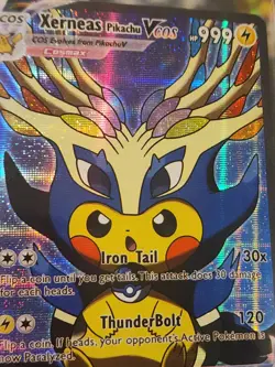 Pokemon Cosplay Poncho Pikachu Holos 9 Cards Holofoil - Image 5