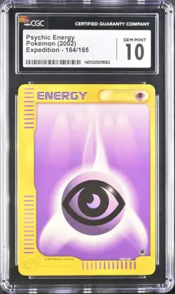 CGC 10 - 2002 Expedition 164/165 Psychic Energy Pokemon Card - Image 1