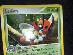 Ledian 23/109 Reverse Holo Pokemon Card stamped Ex team rocket returns LP - Image 2
