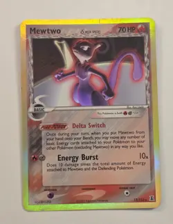 Mewtwo EX Delta Species 12/113 - Holo Pokemon Card 2005 / SEE PICS - Image 1