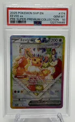 PSA 10 Eevee ex #174 SVP Promo Gem Mint 2025 SPC Black Star Promo Pokemon Card - Image 1