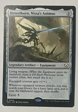 1x Bitterthorn, Nissa's Animus - Commander: March of the Machine - NM - MTG - Image 1