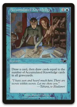 Accumulated Knowledge #26 (NM) Nemesis NMS Magic MTG - Image 1