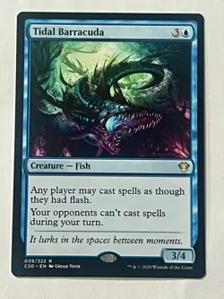 Tidal Barracuda Near Mint Unplayed Regular Commander 2020 MTG Magic 039/322 - Image 1