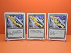 🟤🟤 (3) 1994 Magic The Gathering BLACK VISE REVISED 3RD EDITION PLAYED 🟤🟤 - Image 1