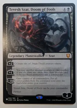 Tevesh Szat, Doom of Fools NM Commander Legends 153 / 361 Planeswalker Partner - Image 1