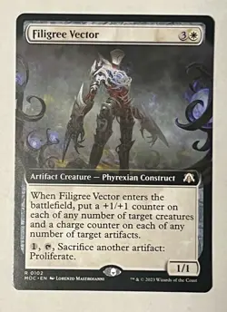 1x Filigree Vector Extended Art - Commander: March of the Machine - NM - MTG - Image 1