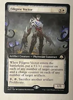 1x Filigree Vector Extended Art - Commander: March of the Machine - NM - MTG - Image 2