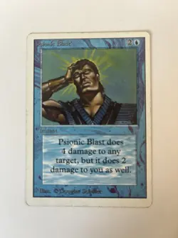Psionic Blast Unlimited Edition Magic: The Gathering Vintage - Image 1