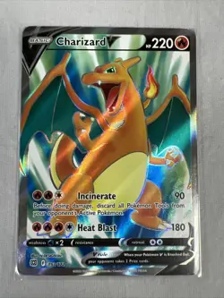 Pokemon Brilliant Stars - CHARIZARD V FULL ART 153/172 - NM/M! - Image 1