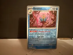 Omastar 139 2023 Pokemon Scarlet & Violet MEW 151 Reverse Holo Rare Card NM+ - Image 1