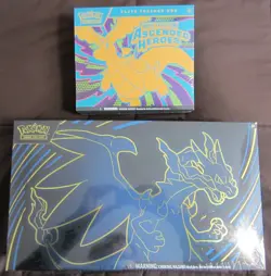 Pokemon Mega Charizard X EX Ultra-Premium Collection + Ascended Heroes ETB Lot - Image 1