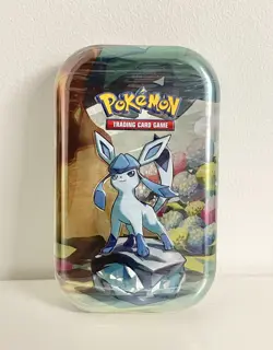 Pokemon TCG Scarlet & Violet Prismatic Evolutions Mini Tin - Glaceon New Sealed - Image 1