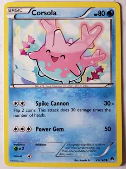 Corsola 29/122 VLP - XY Breakpoint Pokemon Card - Kanako Eo Art - Image 1