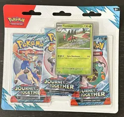 Pokemon TCG Scarlet & Violet JOURNEY TOGETHER 3 Pack Blister Yanmega Promo - Image 1