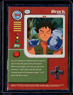 1999 Topps Pokemon TV Animation Edition Brock #TV4 - Image 2