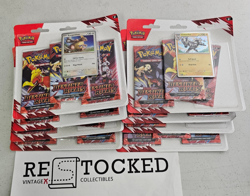 Lot of 8 Pokemon Destined Rivals 3 Pack Blister Kangaskhan & Zebstrika 24 packs - Image 1