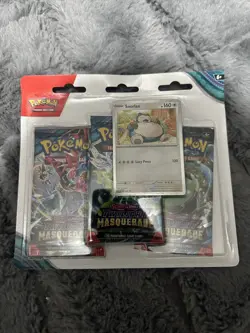 Pokemon TCG: Twilight Masquerade - Snorlax 3 Pack Blister Triple - SEALED - Image 1
