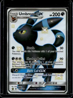 2019 Pokemon SM Hidden Fates Umbreon GX #SV69/SV94 - Image 1