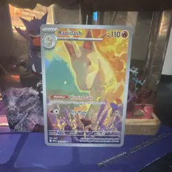 Pokemon Rapidash Illustration Rare Holo Sv10: Destined Rivals 189/182 English - Image 1