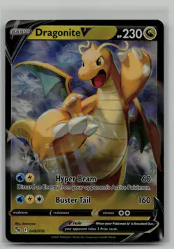 Dragonite V Ultra Rare Pokemon GO 049/078 NM - Image 1