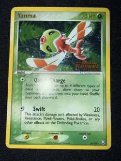 Yanma 28/109 - Team Rocket Returns Reverse Holo Stamped Pokemon TCG - LP - Image 1