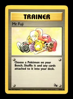 6-02-08 PWE pokemon unplayed . 1999 nintendo fossil trainer mr. fuji #58/62 (A) - Image 1