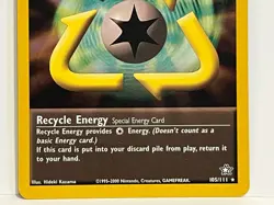 Vintage 2000 Pokemon TCG Neo Genesis RECYCLE ENERGY Non-Holo Rare 105/111 NM - Image 2