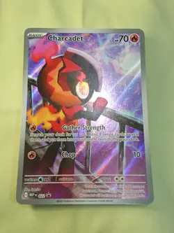 Charcadet 022 ETB Black Star Promo - Pokemon TCG Phantasmal Flames - NM Fresh - Image 2