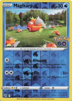 Magikarp Common Pokemon GO 021/078 NM Reverse Holo - Image 1