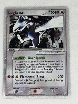 2005 Pokemon EX Unseen Forces Lugia EX Holo Foil Rare 105/115 - Image 5