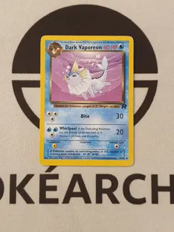 Pokemon Karte Dunkles Aquana 45/82 Team Rocket Set Pokemon Dark Vaporeon - Image 1