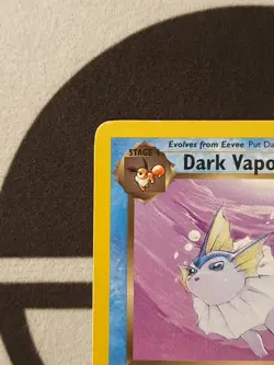 Pokemon Karte Dunkles Aquana 45/82 Team Rocket Set Pokemon Dark Vaporeon - Image 4