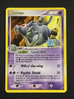 Dusclops 17/100 Stamped Pokemon EX Crystal Guardians Vintage Reverse Holo LP/MP - Image 1
