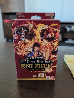 🔥ONE PIECE CARD GAME: The Three Brothers Ultra Deck Box ST-13 (English)🔥NEW. - Image 1