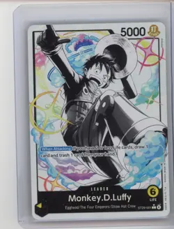 ONE PIECE TCG STARTER ST29-001 MONKEY D LUFFY LEADER ALT ART - ENGLISH - Image 1