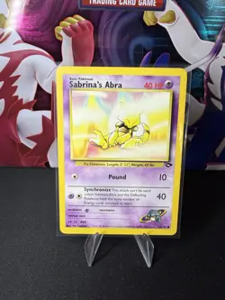 Sabrina's Abra 93/132 Gym Challenge Regular LP - NM Vintage Pokemon Card - Image 1